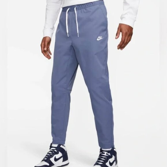 Nike Men's Club Woven Tapered Pants Blue White DX0623-491 - Size S - Picture 1 of 9